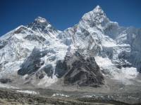View of Mt. Everest And Nuptse  » Click to zoom ->