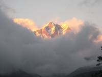 Everest Covered by Golden Sun Light  » Click to zoom ->