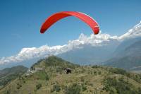 Paragliding view in Pokhara  &raquo; Click to zoom ->
